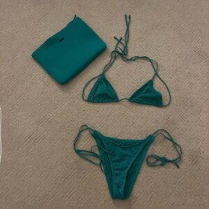 Super cute green triangl bikini